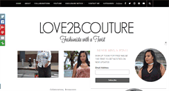 Desktop Screenshot of love2bcouture.com